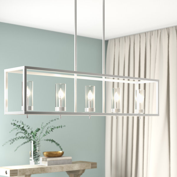 Ebern Designs Aljosha 5 Light Kitchen Island Square / Rectangle